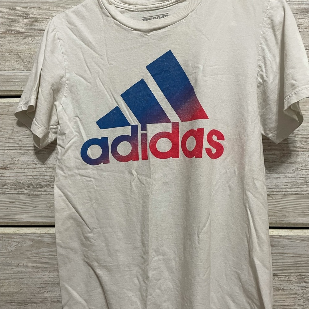 White adidas tee